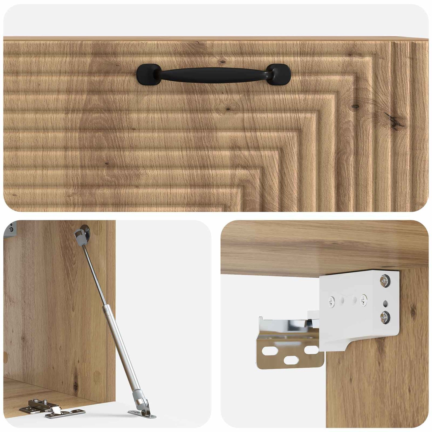 Wall-Mounted TV Cabinet 78.5 x 31 x 30 cm Artisan Oak