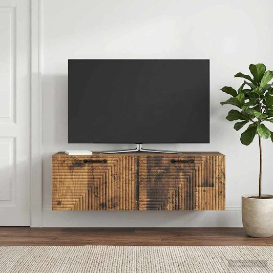 Wall-Mounted TV Cabinet Wall-mounted Old Wood 98 x 31 x 30 cm