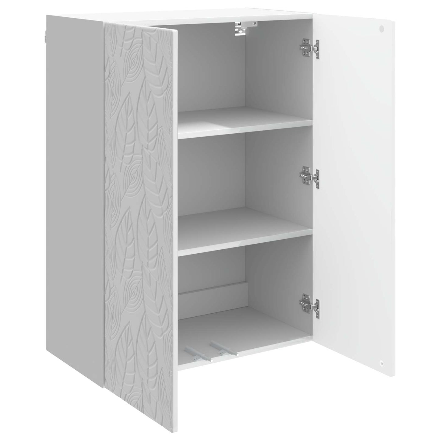 Wall-Mounted Cabinet High Gloss White 66 x 34.5 x 90 cm