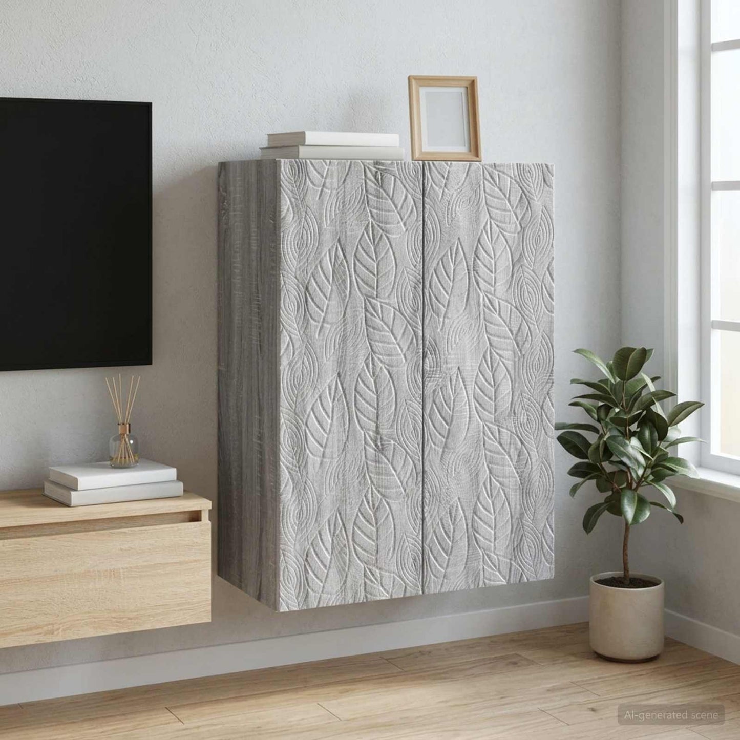 Wall-Mounted Cabinet 66 x 34.5 x 90 cm Engineered Wood