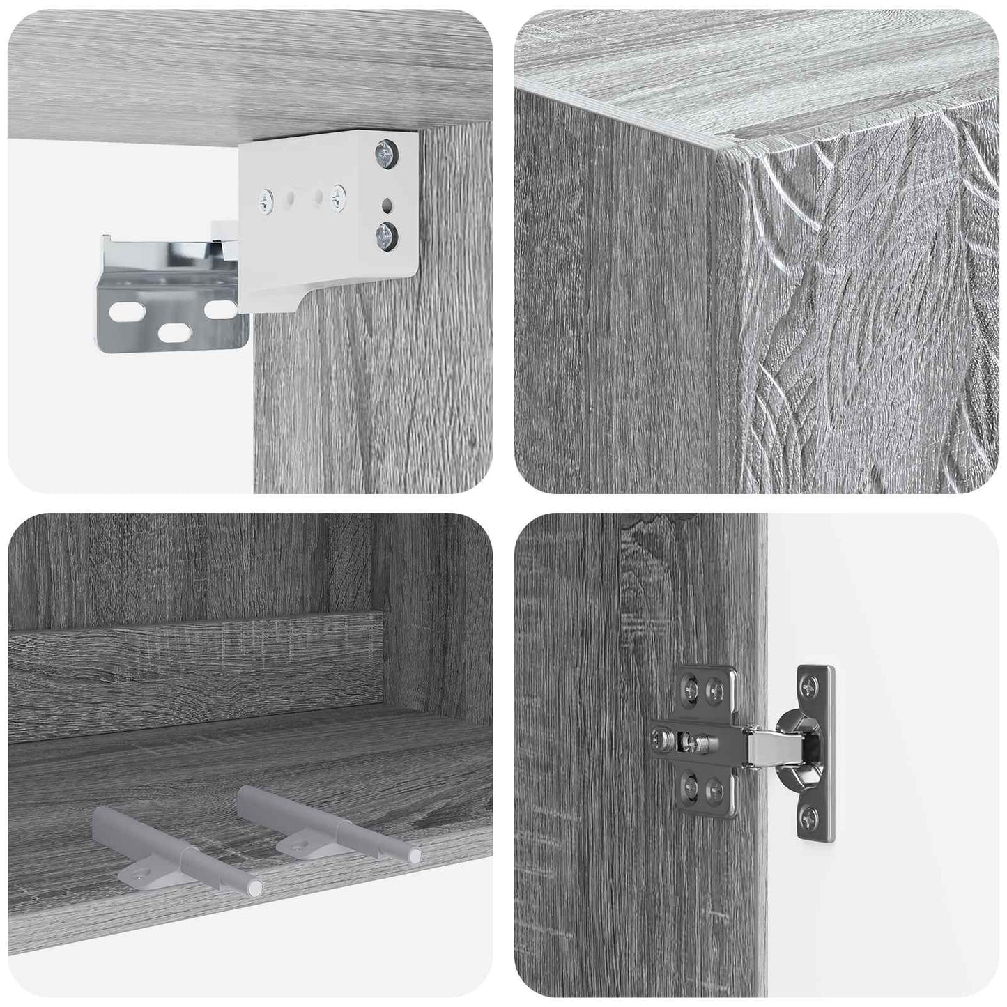 Wall-Mounted Cabinet 59 x 31 x 60 cm Engineered Wood