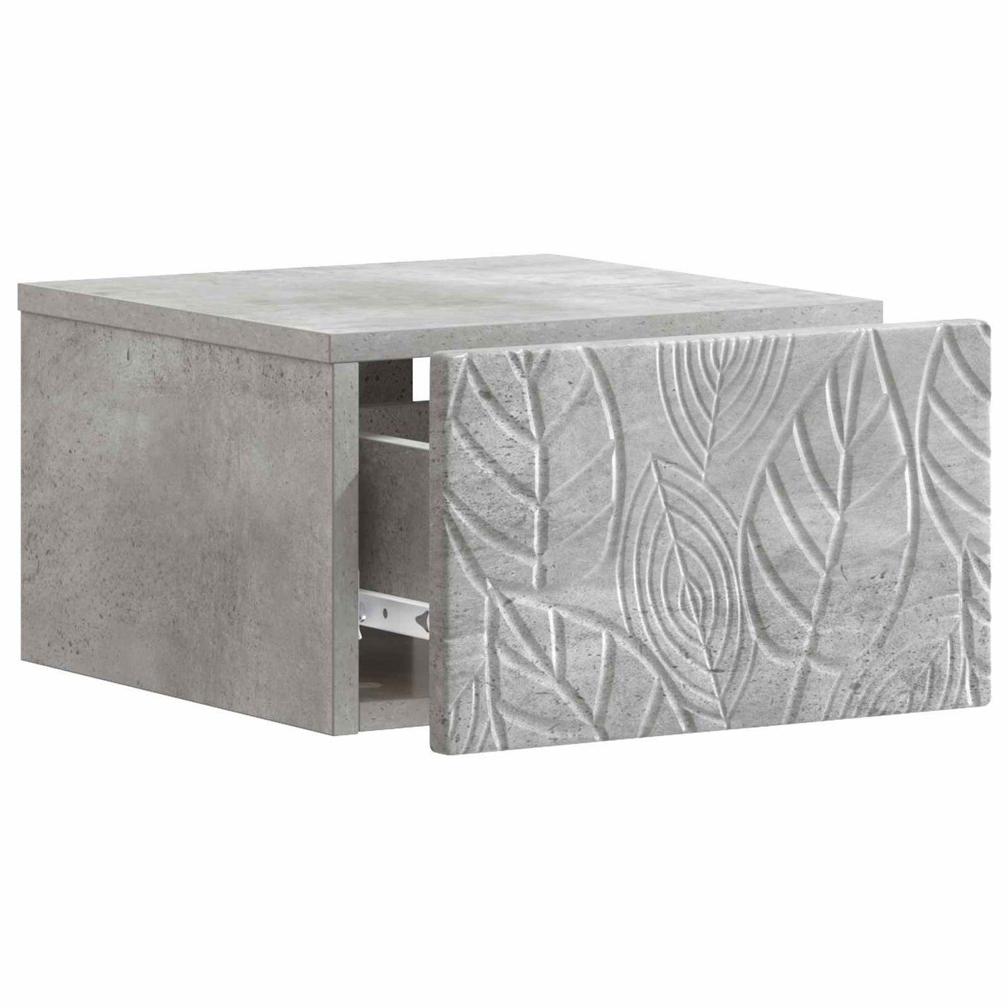 Wall-Mounted Side Table 2 pcs Concrete Grey 34.5 x 33 x 20 cm
