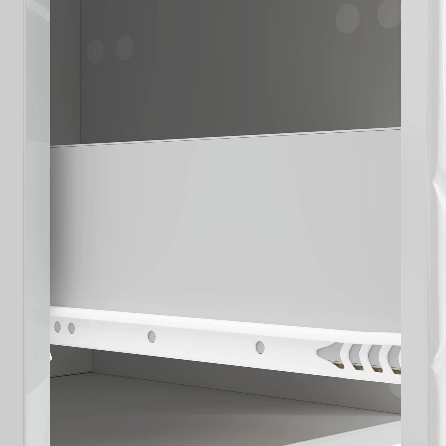 Wall-Mounted Side Table 2 pcs High Gloss White
