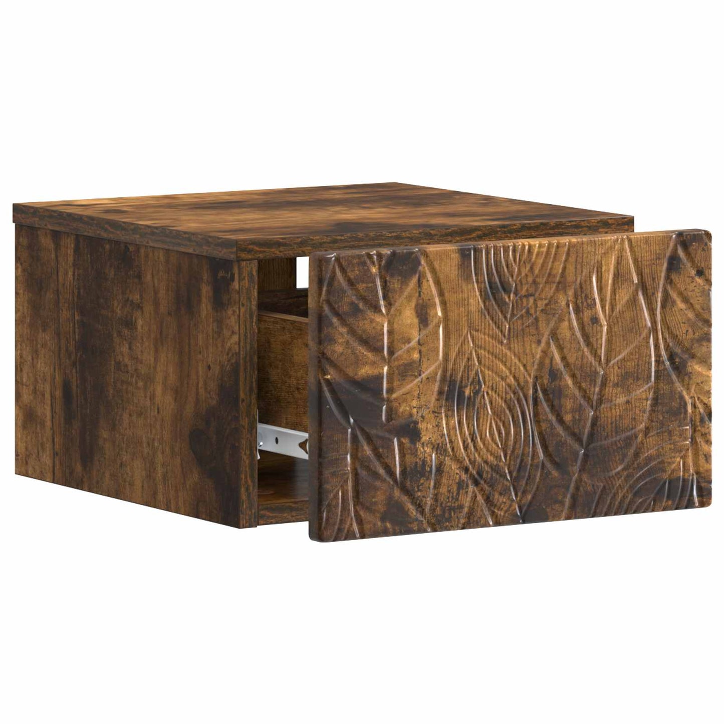 Wall-Mounted Side Table Smoked Oak 34.5 x 33 x 20 cm