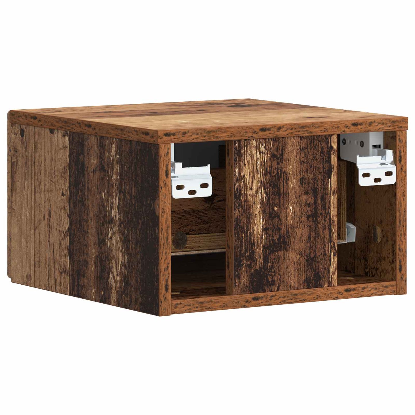 Wall-Mounted Side Table Old Wood 34.5 x 33 x 20 cm