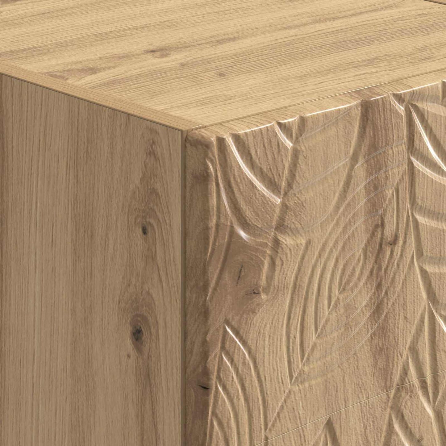 Wall-Mounted Side Table 2 pcs Artisan Oak 34.5 x 33 x 20 cm