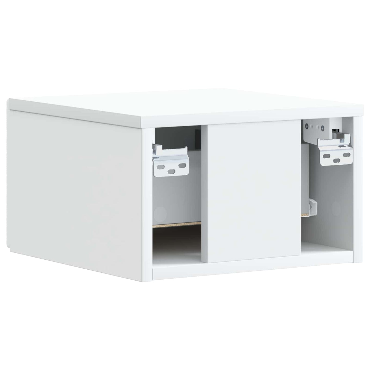 Wall-Mounted Bedside Cabinet White 49 x 34.5 x 20 cm