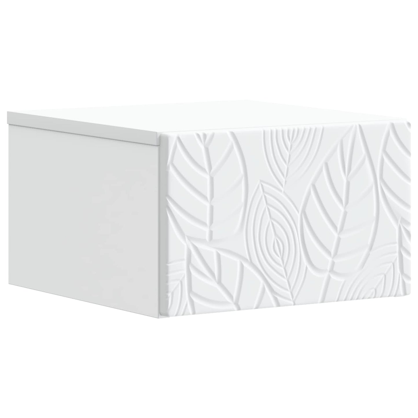 Wall-Mounted Bedside Cabinet 2 pcs White 49 x 34.5 x 20 cm