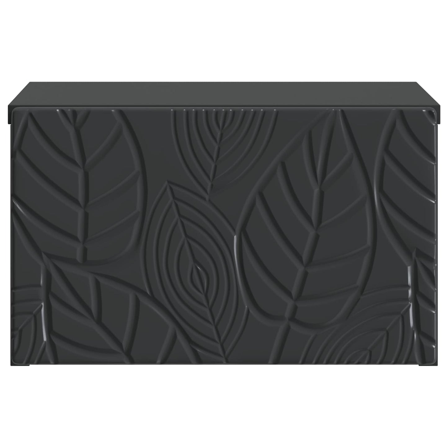 Wall-Mounted Bedside Cabinet Black 49 x 34.5 x 20 cm