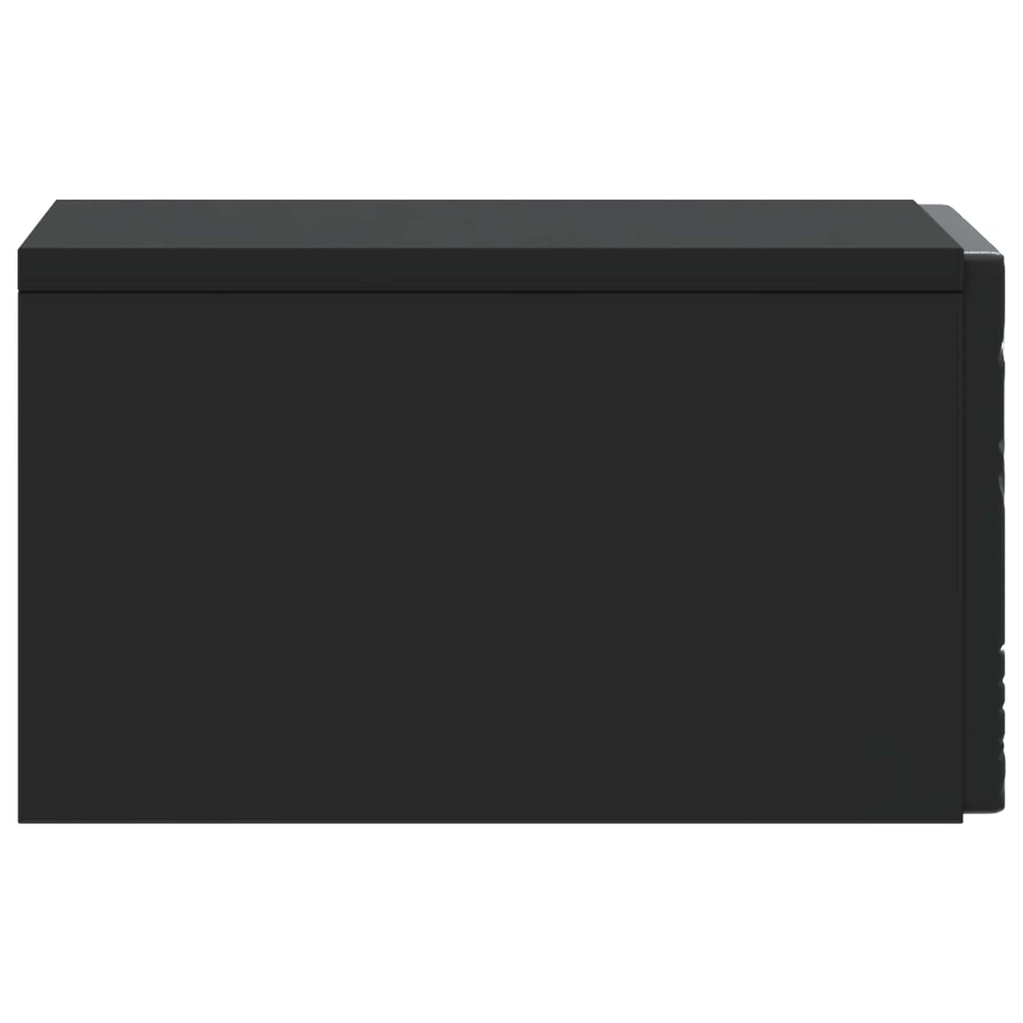 Wall-Mounted Bedside Cabinet 2 pcs Black 49 x 34.5 x 20 cm