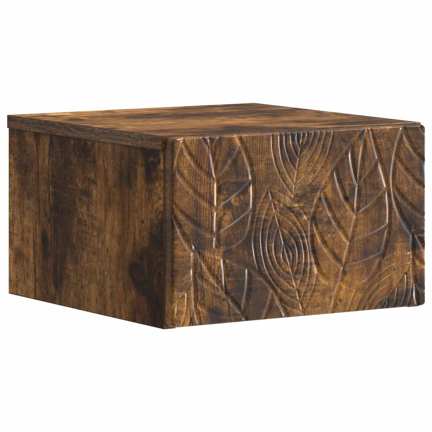 Wall-Mounted Bedside Cabinet 2 pcs Smoked Oak 49 x 34.5 x 20 cm