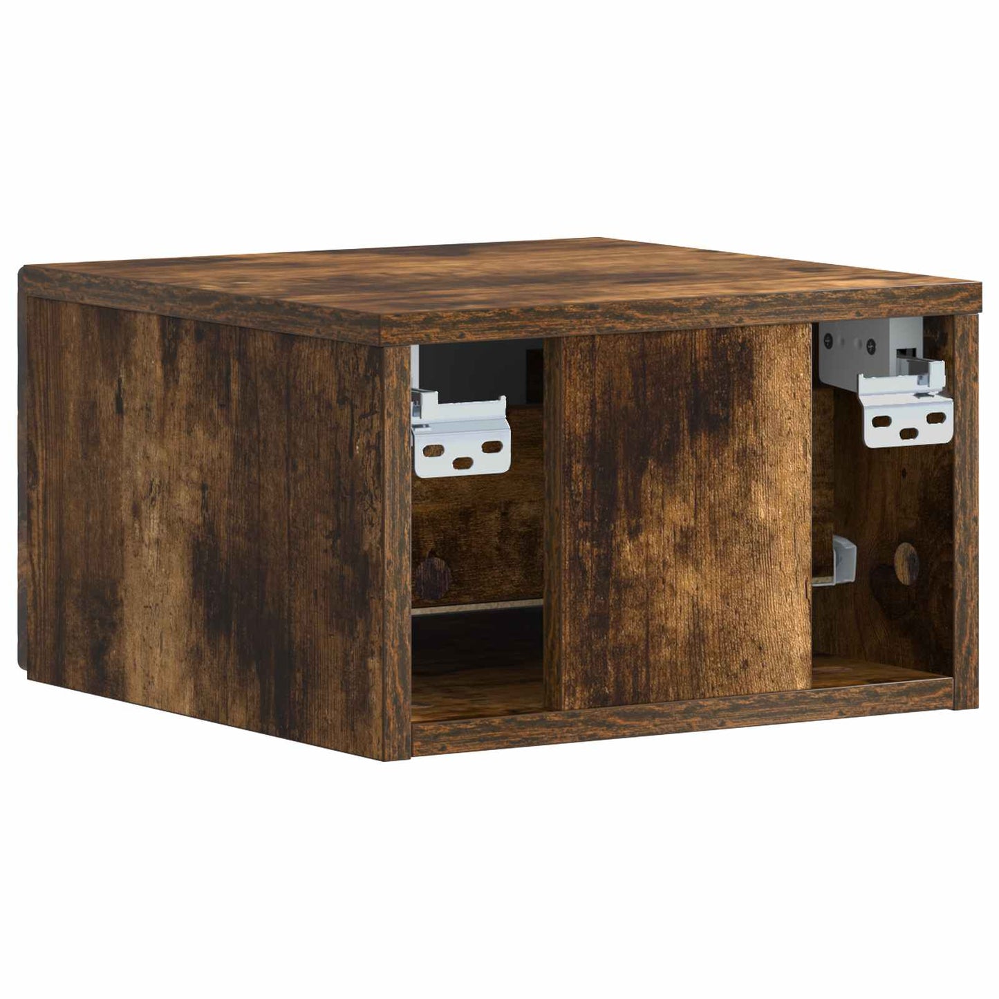 Wall-Mounted Bedside Cabinet 2 pcs Smoked Oak 49 x 34.5 x 20 cm