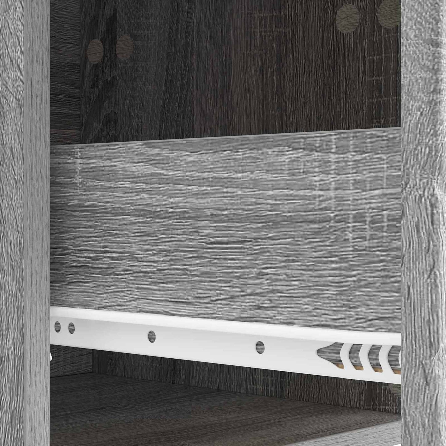 Wall-Mounted Bedside Cabinet Grey Sonoma 49 x 34.5 x 20 cm