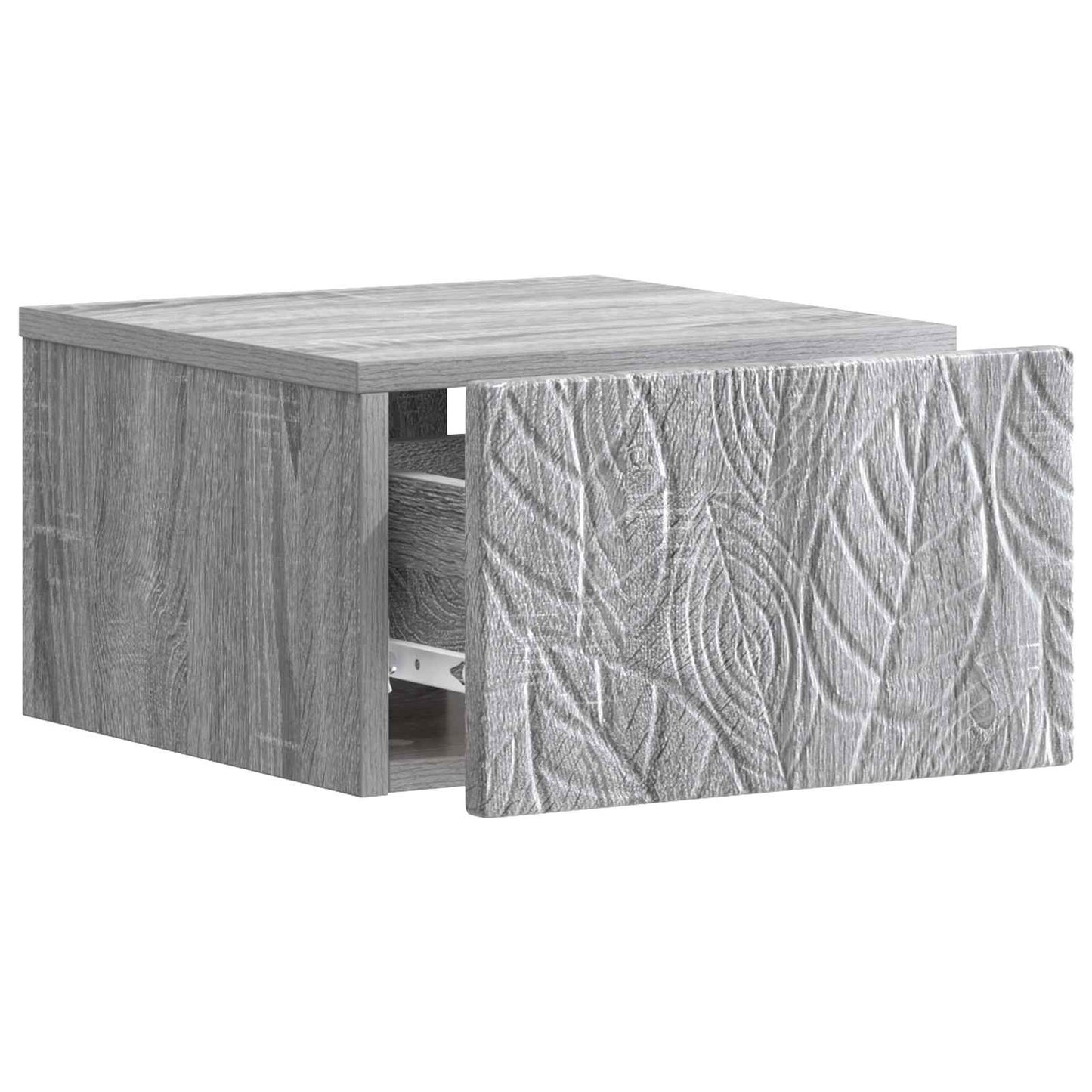 Wall-Mounted Bedside Cabinet 2 pcs Grey Sonoma