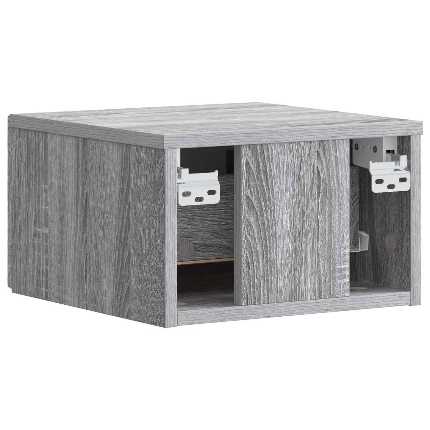 Wall-Mounted Bedside Cabinet 2 pcs Grey Sonoma