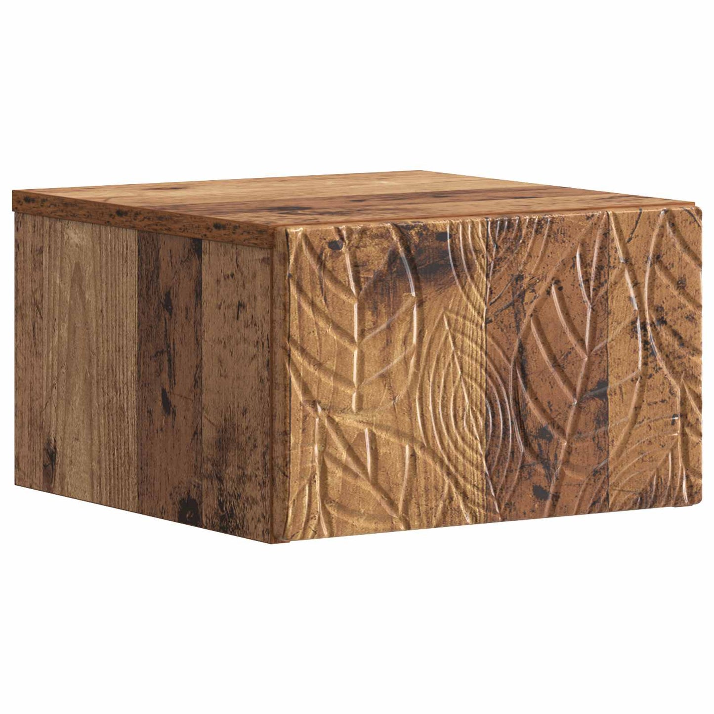 Wall-Mounted Bedside Cabinet 2 pcs Old Wood 49 x 34.5 x 20 cm