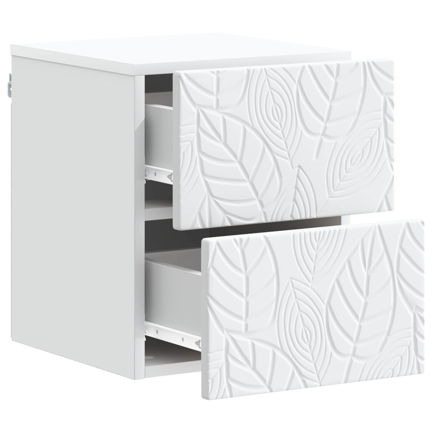 Wall-Mounted Bedside Cabinet 2 pcs White 34.5 x 33 x 40 cm