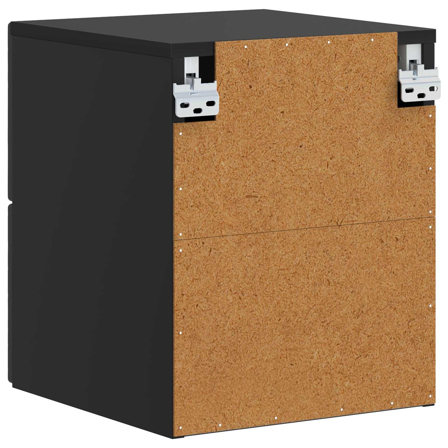 Wall-Mounted Bedside Cabinet Black 34.5 x 33 x 40 cm