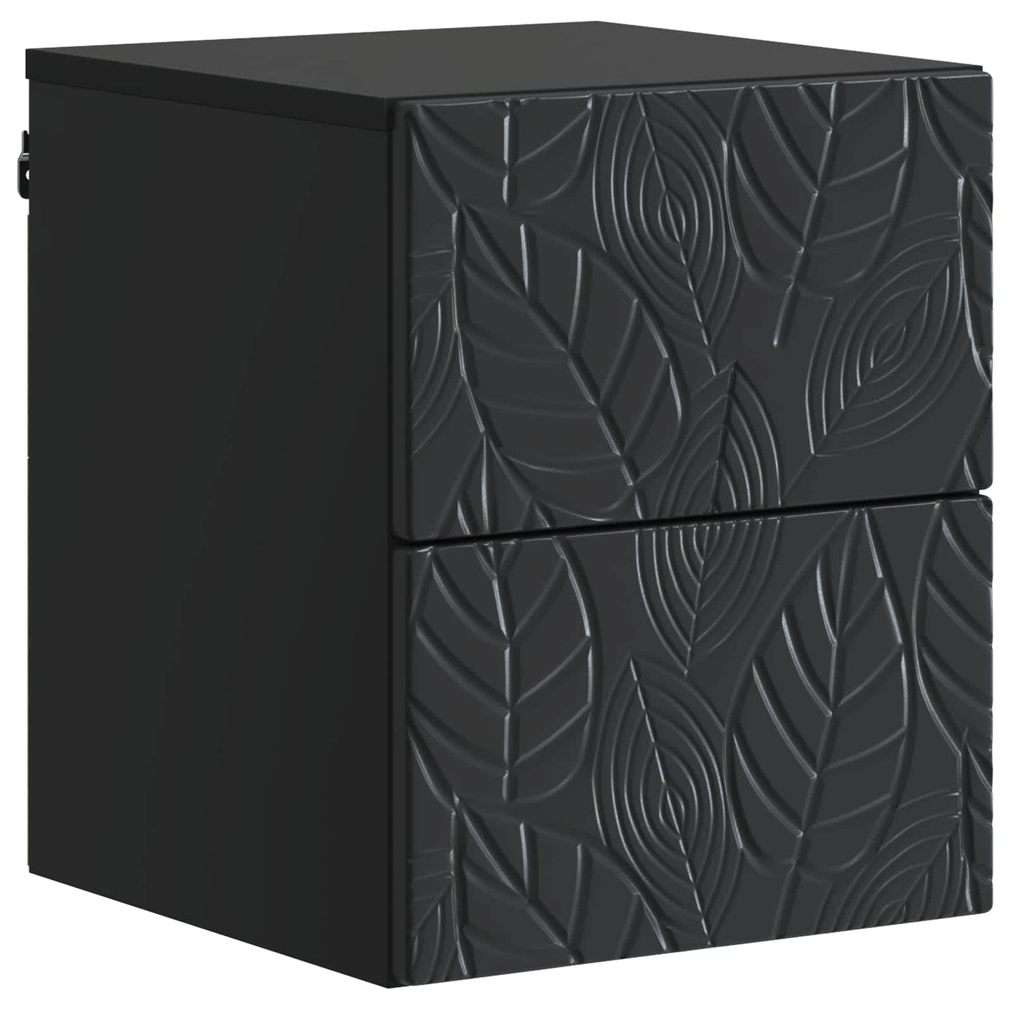 Wall-Mounted Bedside Cabinet 2 pcs Black 34.5 x 33 x 40 cm