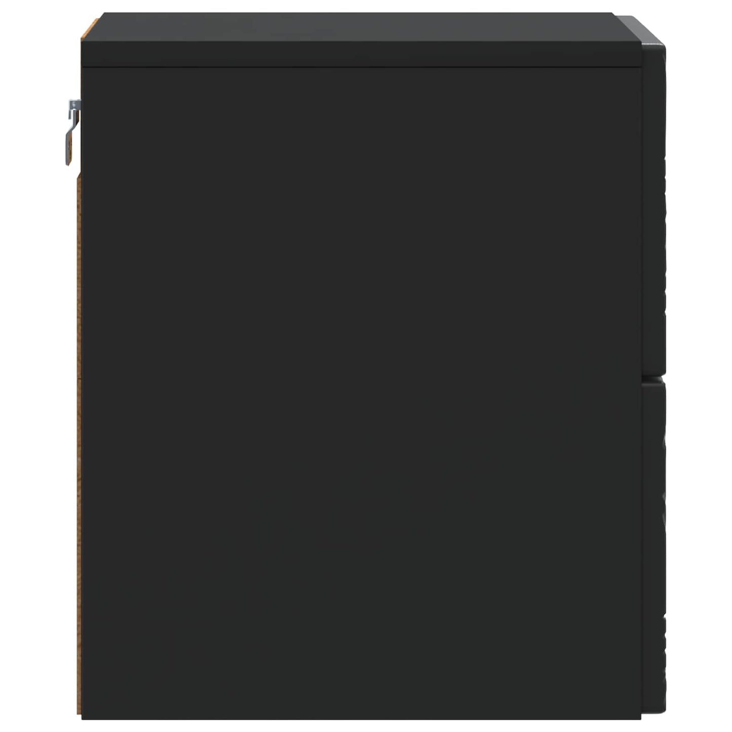 Wall-Mounted Bedside Cabinet 2 pcs Black 34.5 x 33 x 40 cm