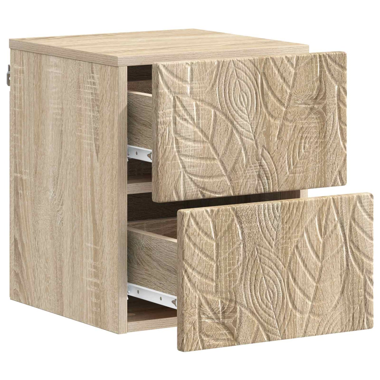 Wall-Mounted Bedside Cabinet Sonoma Oak 34.5 x 33 x 40 cm