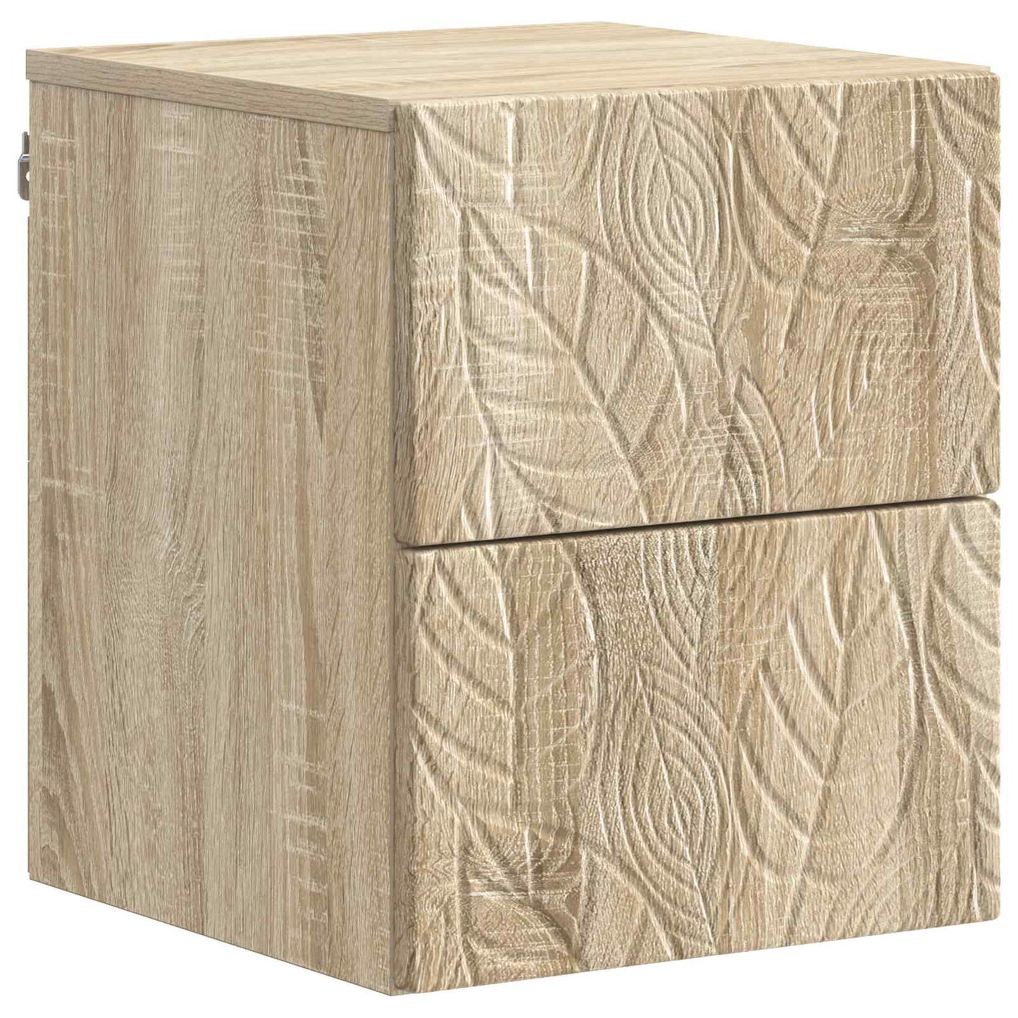 Wall-Mounted Bedside Cabinet 2 pcs Sonoma Oak 34.5 x 33 x 40 cm