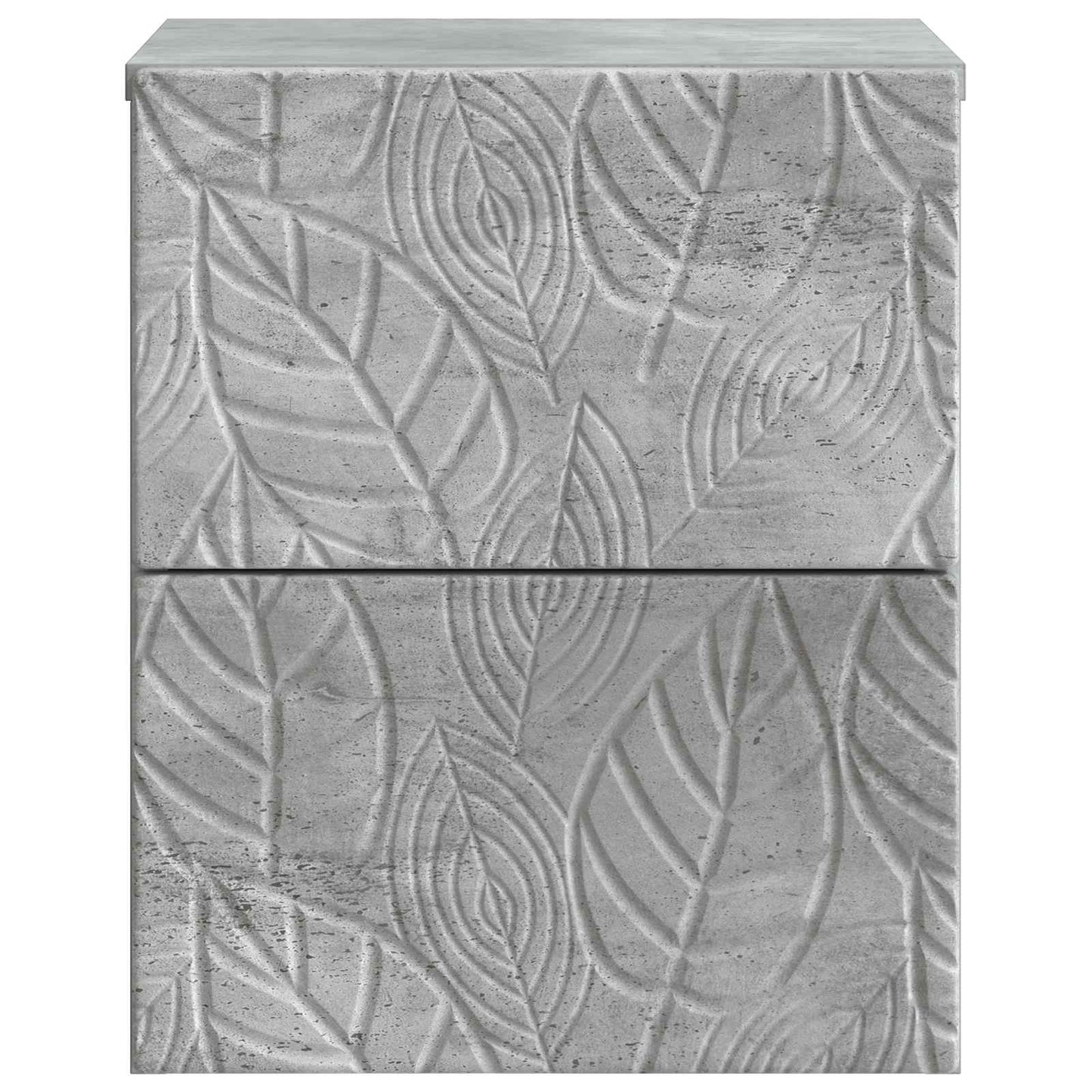 Wall-Mounted Bedside Cabinet 2 pcs Concrete Grey