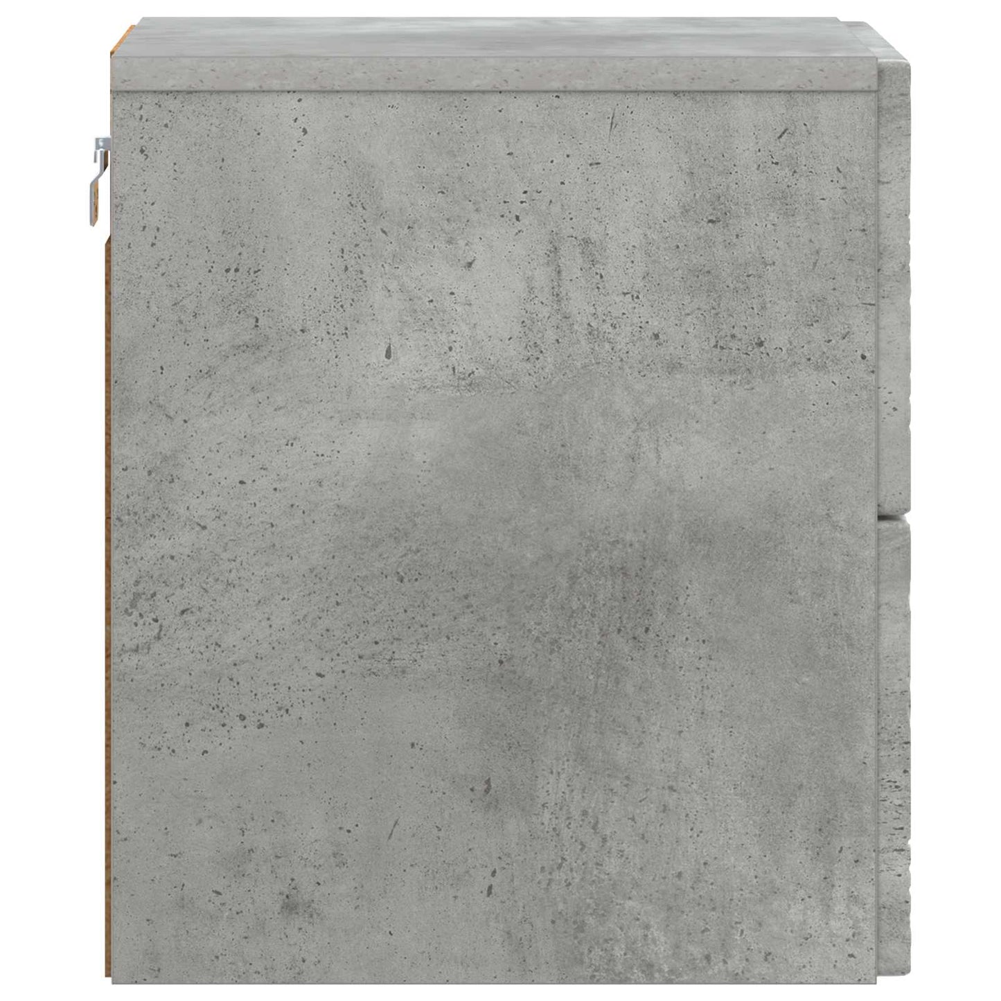Wall-Mounted Bedside Cabinet 2 pcs Concrete Grey