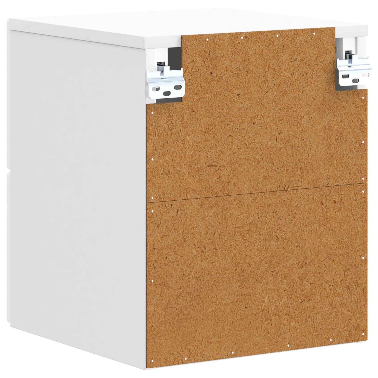 Wall-Mounted Bedside Cabinet High Gloss White 34.5 x 33 x 40 cm