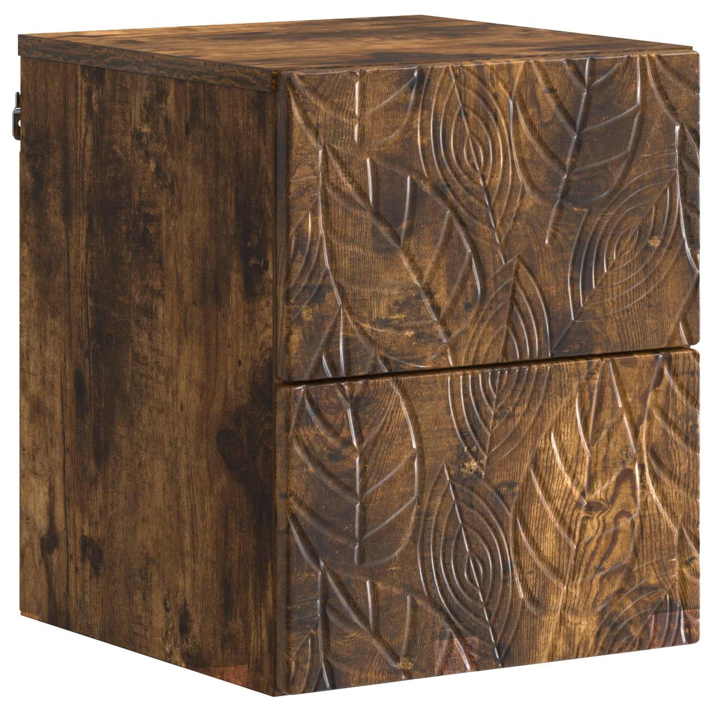 Wall-Mounted Bedside Cabinet Smoked Oak 34.5 x 33 x 40 cm