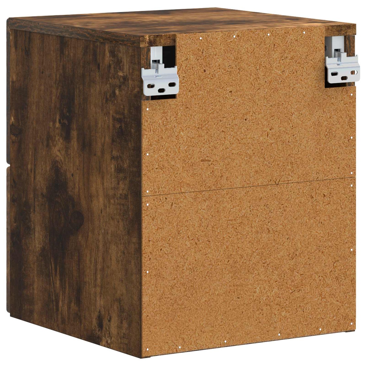 Wall-Mounted Bedside Cabinet Smoked Oak 34.5 x 33 x 40 cm
