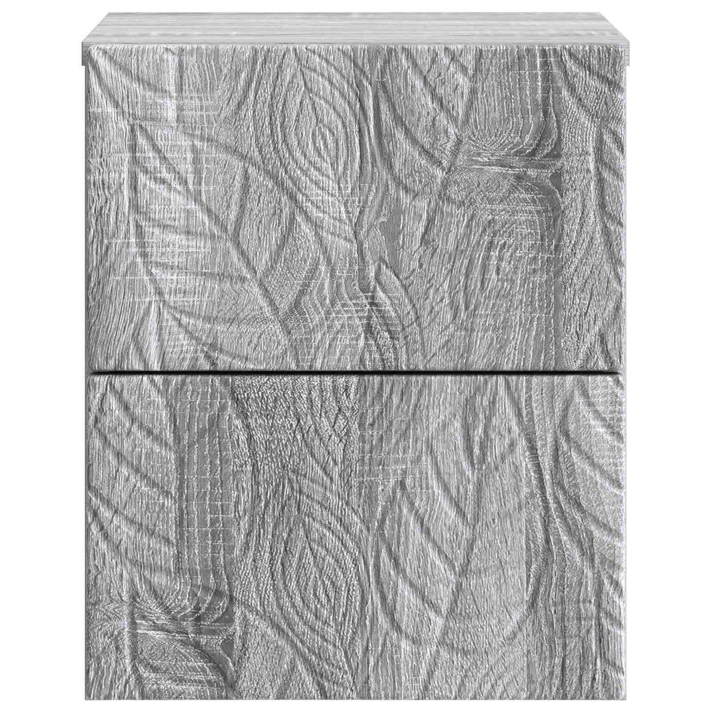Wall-Mounted Bedside Cabinet Grey Sonoma 34.5 x 33 x 40 cm