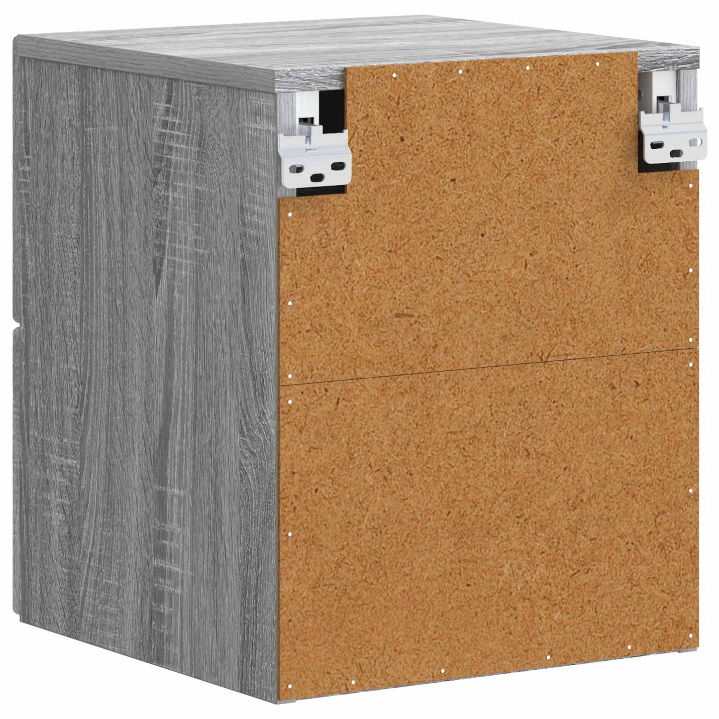 Wall-Mounted Bedside Cabinet 2 pcs Grey Sonoma