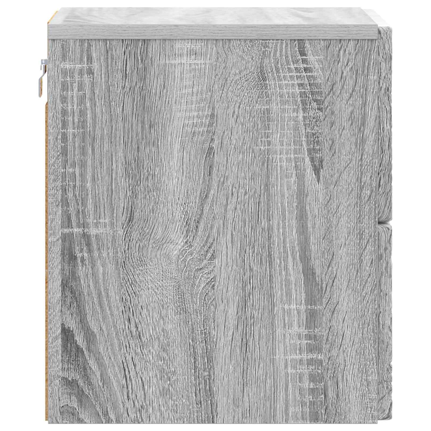 Wall-Mounted Bedside Cabinet 2 pcs Grey Sonoma