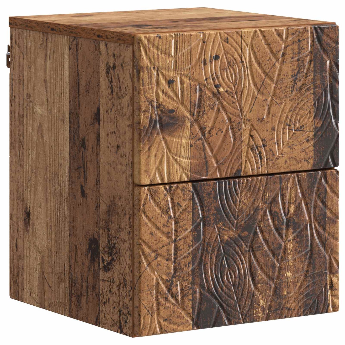 Wall-Mounted Bedside Cabinet 2 pcs Old wood 34.5 x 33 x 40 cm