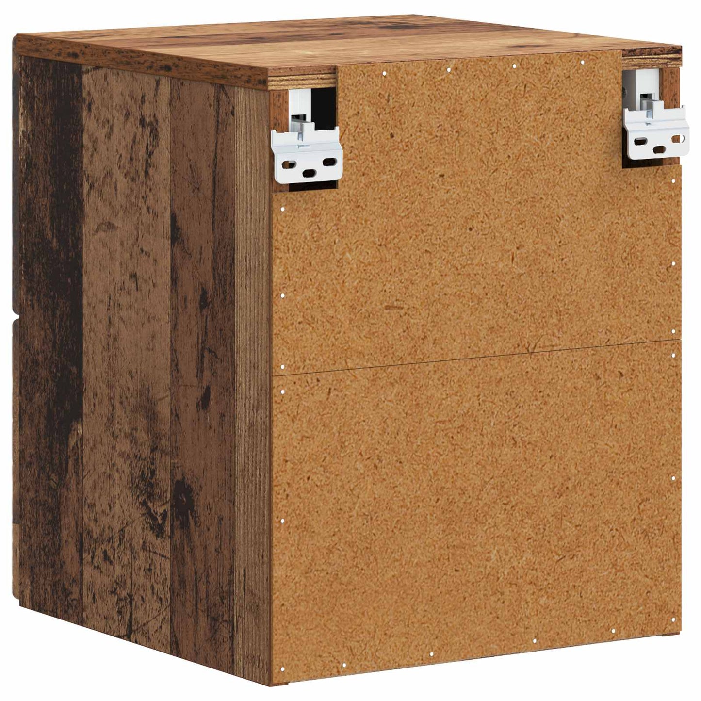Wall-Mounted Bedside Cabinet 2 pcs Old wood 34.5 x 33 x 40 cm