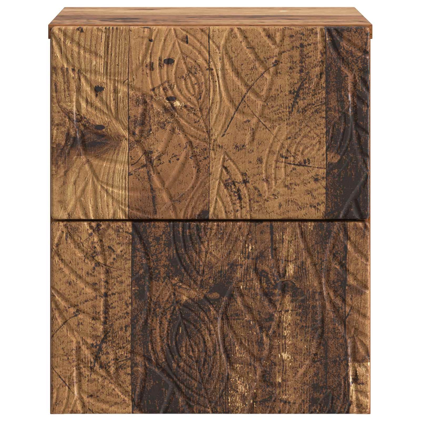 Wall-Mounted Bedside Cabinet 2 pcs Old wood 34.5 x 33 x 40 cm