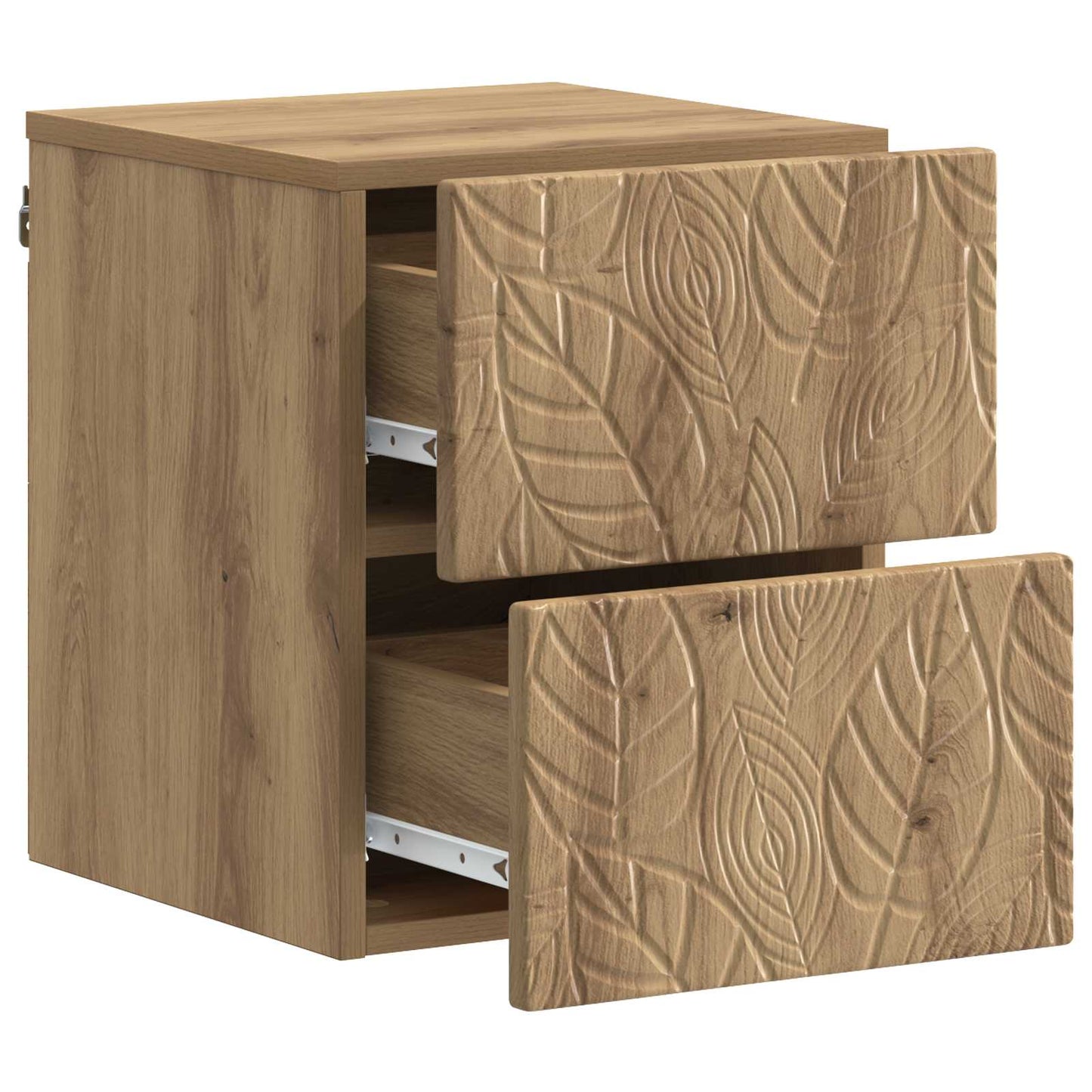 Wall-Mounted Bedside Cabinet Artisan Oak 34.5 x 33 x 40 cm