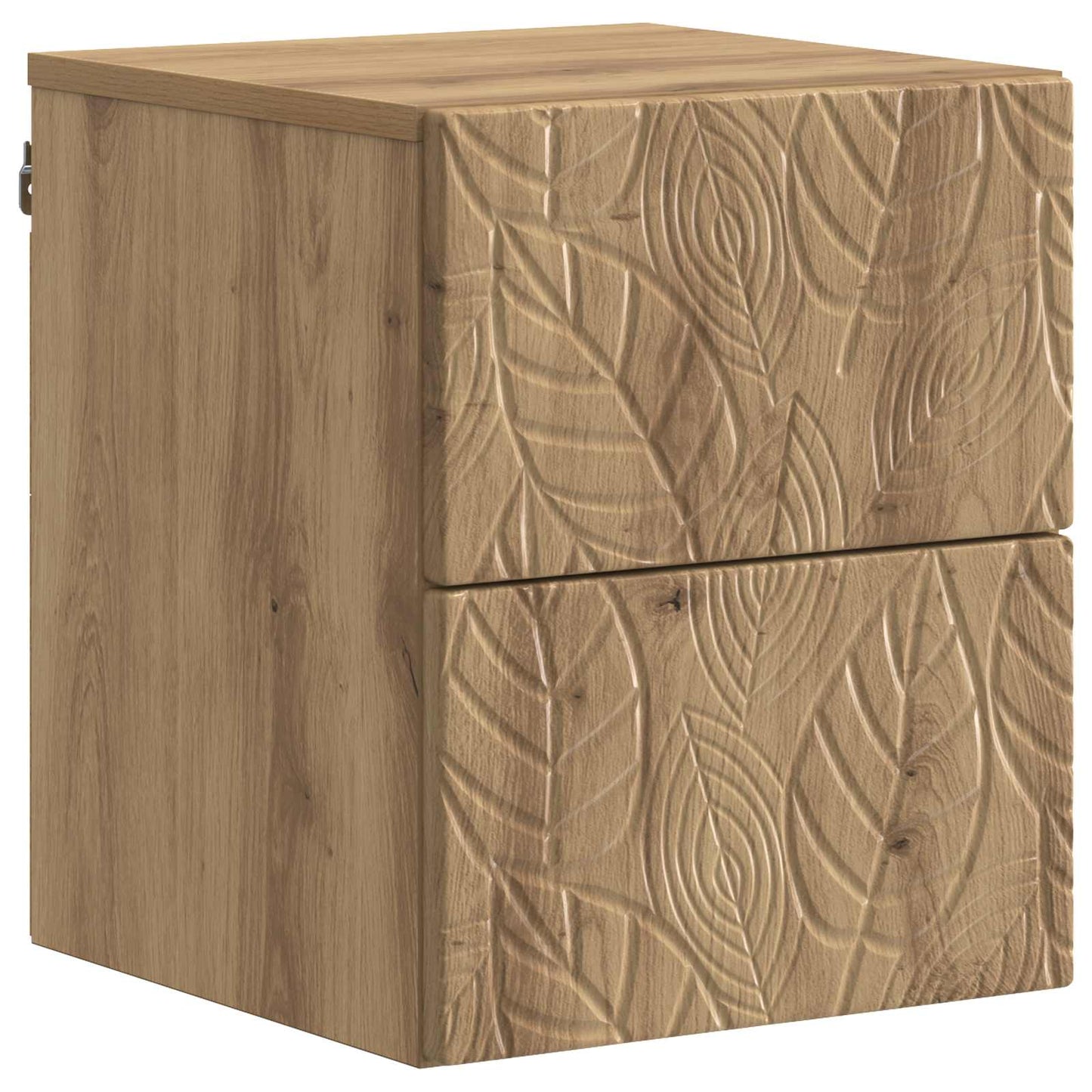 Wall-Mounted Bedside Cabinet 2 pcs Artisan Oak