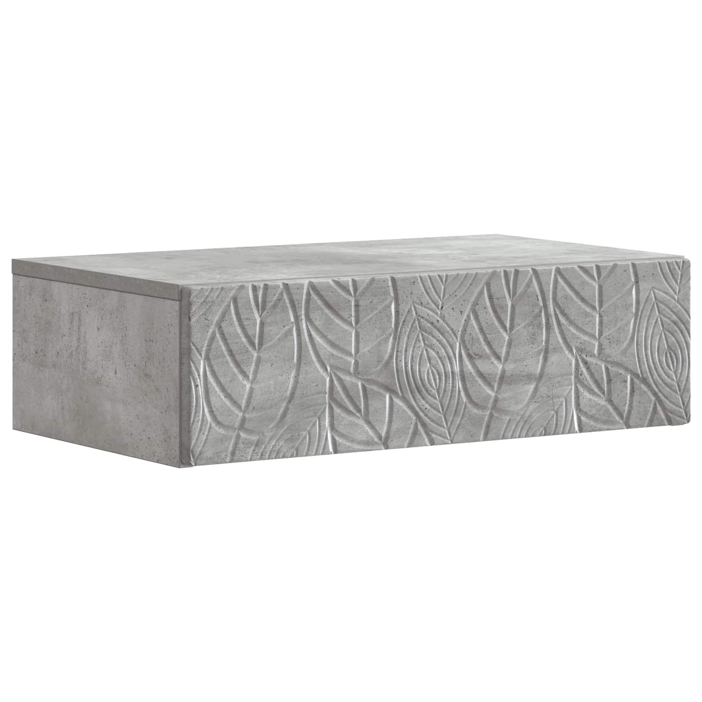 Wall-Mounted Side Table Concrete Grey 59 x 34.5 x 17 cm