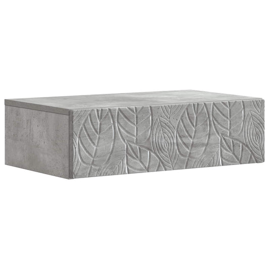 Wall-Mounted Side Table Concrete Grey 87.5 x 34.5 x 17 cm