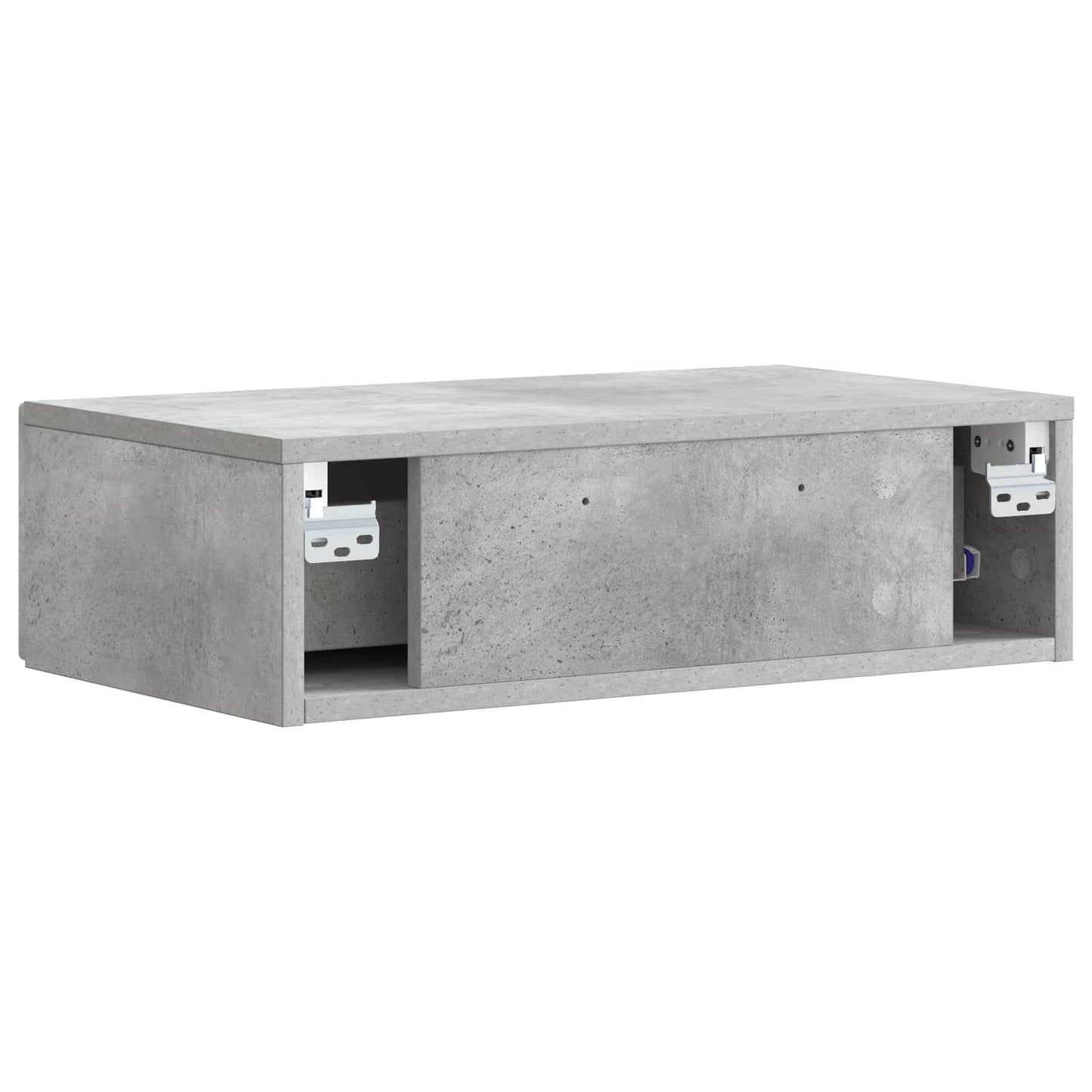 Wall-Mounted Side Table Concrete Grey 87.5 x 34.5 x 17 cm