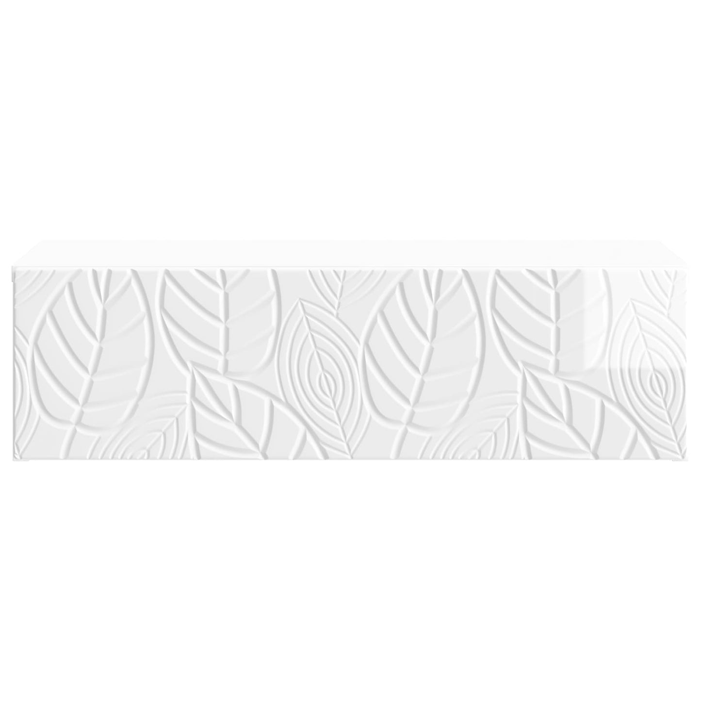 Wall-Mounted Side Table High Gloss White 87.5 x 34.5 x 17 cm