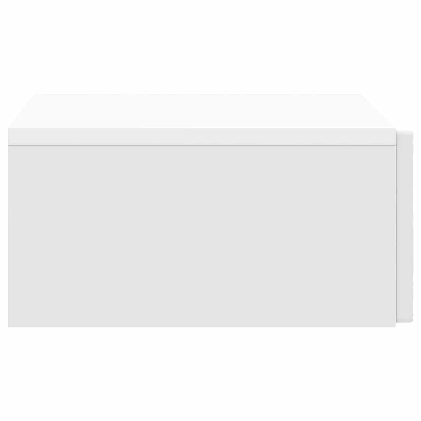 Wall-Mounted Side Table High Gloss White 87.5 x 34.5 x 17 cm