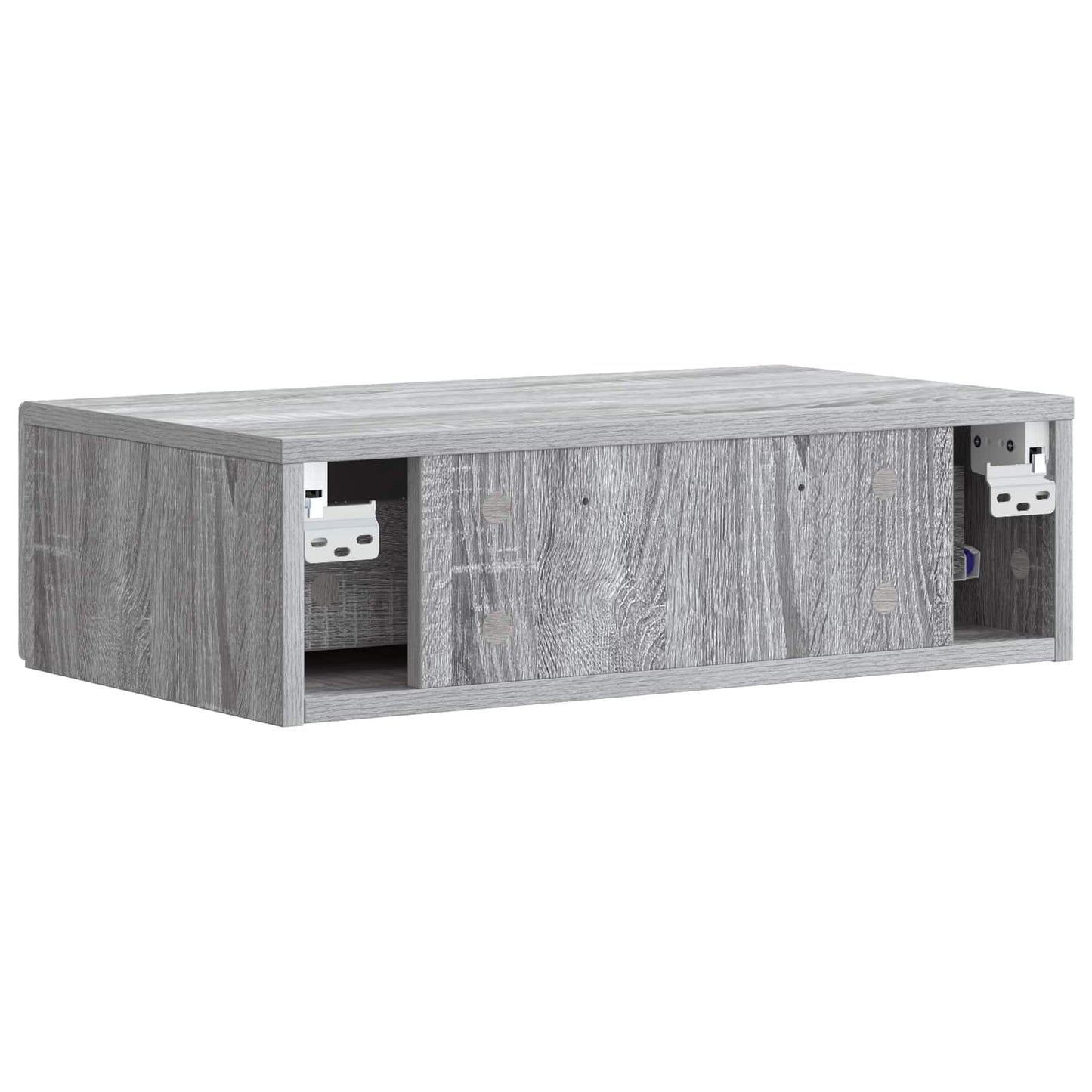 Wall-Mounted Side Table Grey Sonoma 87.5 x 34.5 x 17 cm