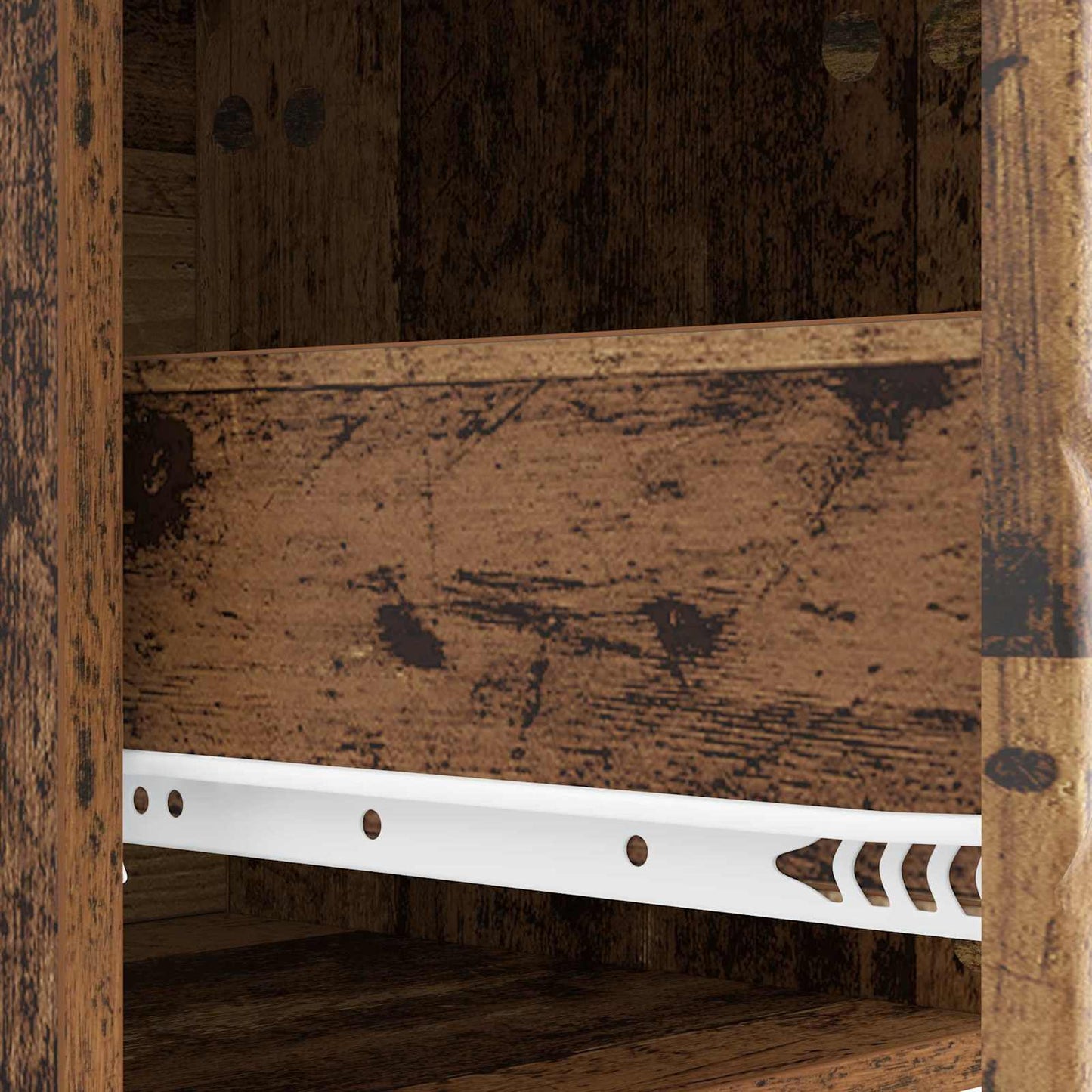 Wall-Mounted Side Table Old Wood 87.5 x 34.5 x 17 cm