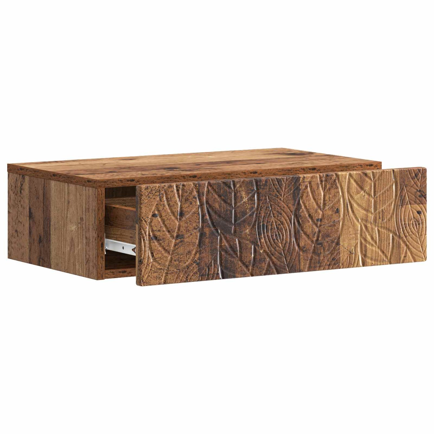 Wall-Mounted Side Table Old Wood 87.5 x 34.5 x 17 cm