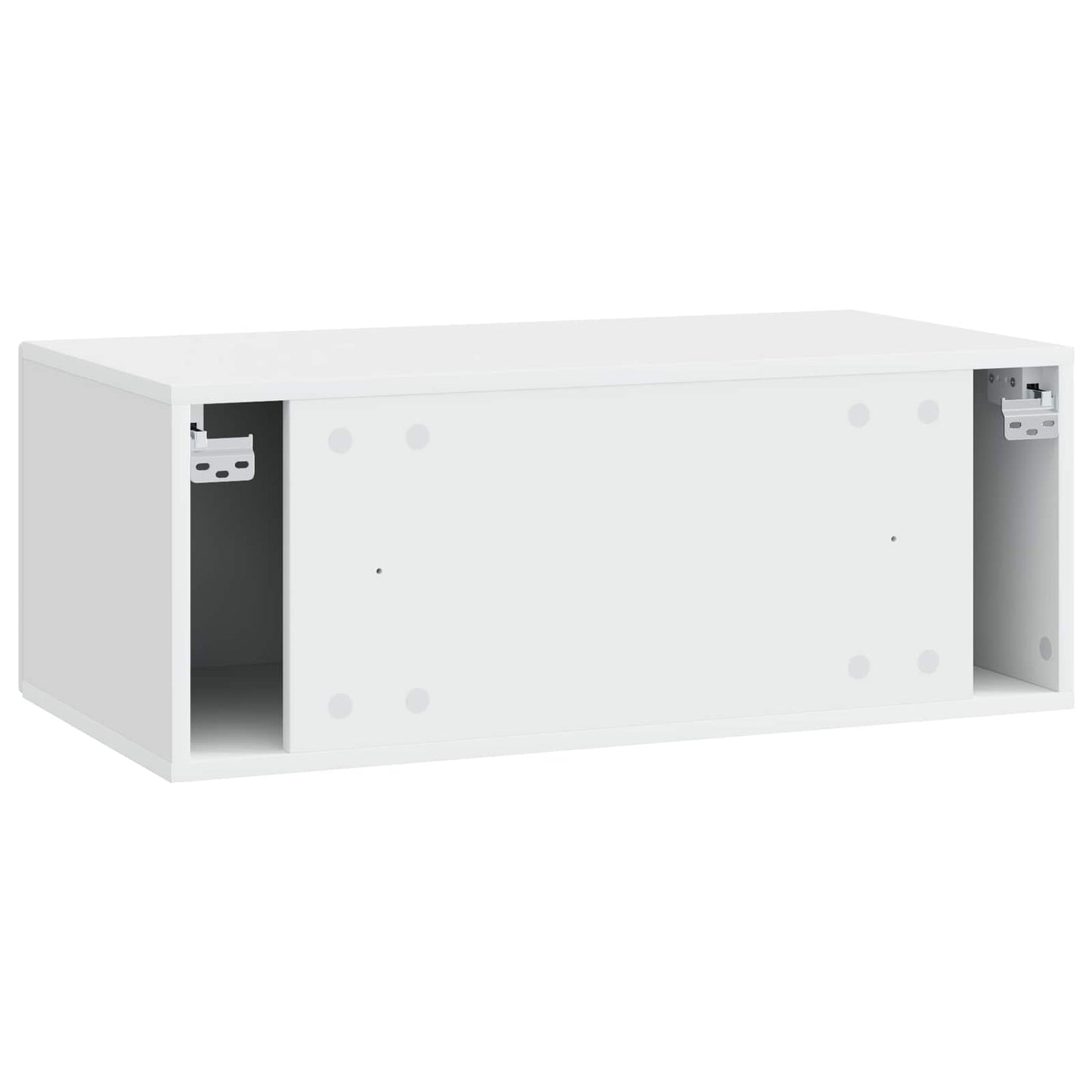 Wall-Mounted TV Cabinet 59.5 x 41 x 30 cm White Engineered Wood