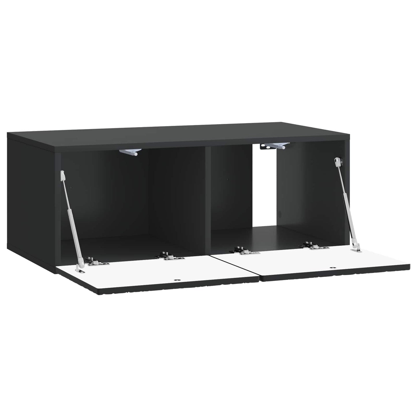 Wall-Mounted TV Cabinet 78.5 x 41 x 30 cm Black Engineered Wood