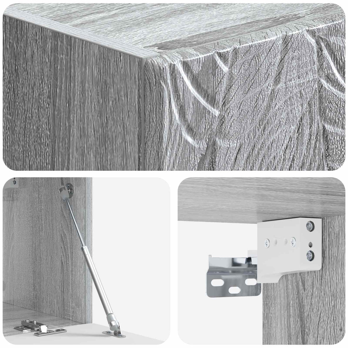 Wall-Mounted TV Cabinet 78.5 x 41 x 30 cm Grey Sonoma